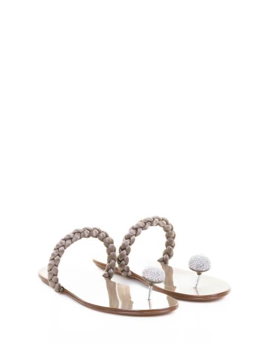 25SS 페드로 가르시아 샌들 PIPA 02 SATINPYRITE SILVER CRYSTAL Silver - PEDRO GARCIA