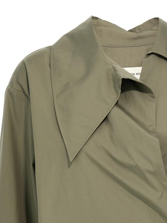 25SS 드리스 반 노튼 블라우스 2510107471374801 Green - DRIES VAN NOTEN