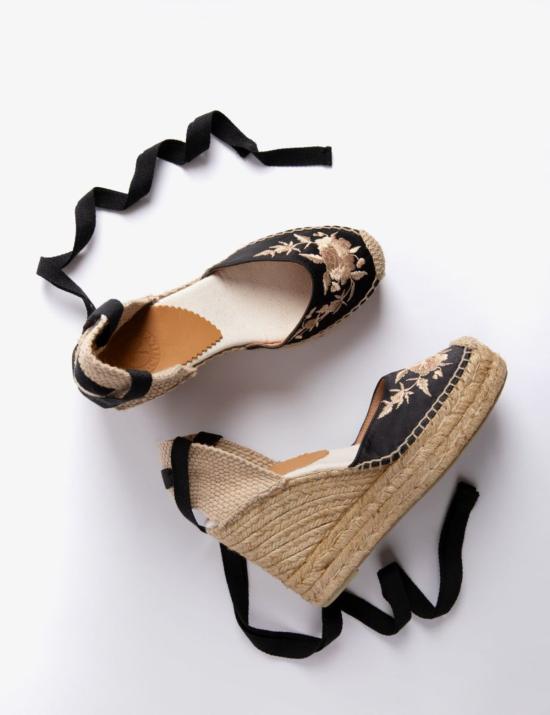  PENELOPE CHILVERS 힐/펌프스 페넬로페 칠버스 하이 갈라 자수 새틴 에스파드릴 - OTHER BRANDS