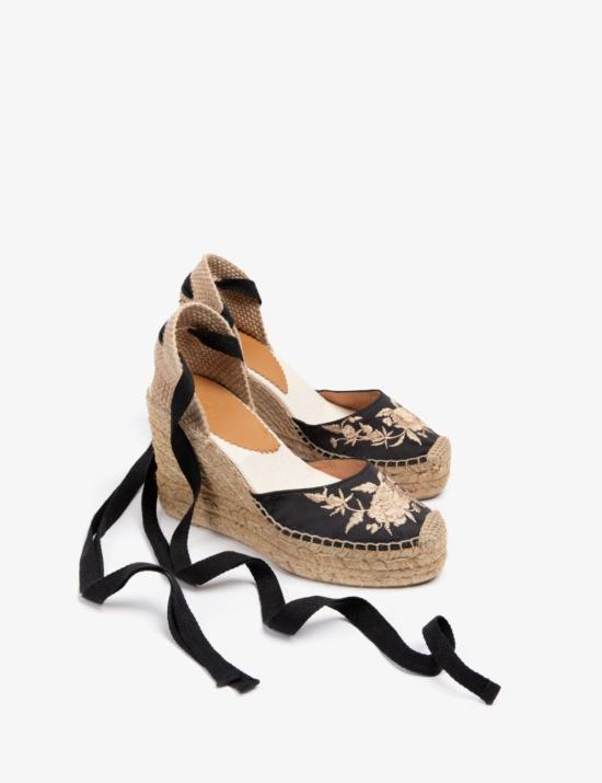  PENELOPE CHILVERS 힐/펌프스 페넬로페 칠버스 하이 갈라 자수 새틴 에스파드릴 - OTHER BRANDS