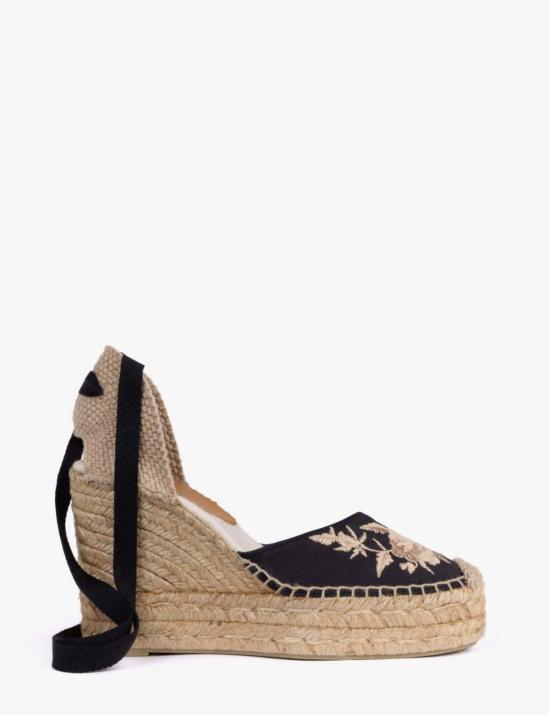  PENELOPE CHILVERS 힐/펌프스 페넬로페 칠버스 하이 갈라 자수 새틴 에스파드릴 - OTHER BRANDS