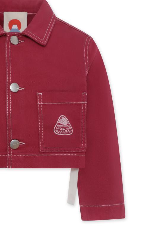 25SS [키즈] 플라워 마운틴 데님 자켓 0L04 0016002869 01 FUJIO FUCHSIA - FLOWER MOUNTAIN