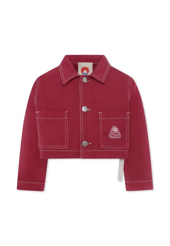 25SS [키즈] 플라워 마운틴 데님 자켓 0L04 0016002869 01 FUJIO FUCHSIA