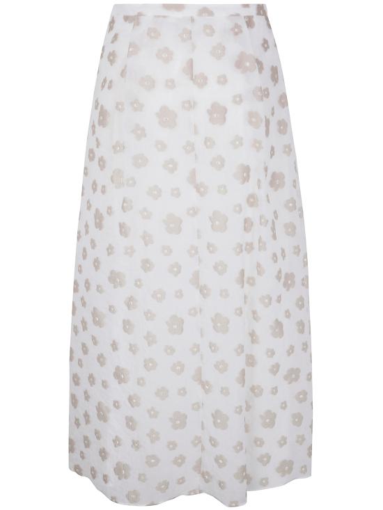 25SS 엠포리오 아르마니 미디 스커트 EW000930 AF12641 F0009 FANCY WHITE - EMPORIO ARMANI