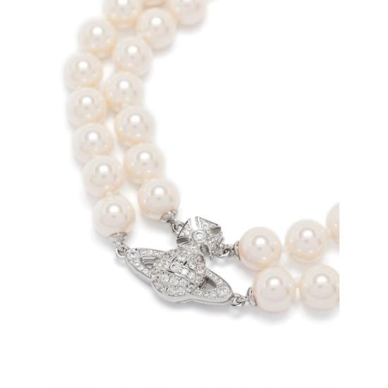 25SS 비비안웨스트우드 팔찌 6303003K 02P132 P132 SILVER NEUTRALS - VIVIENNE WESTWOOD