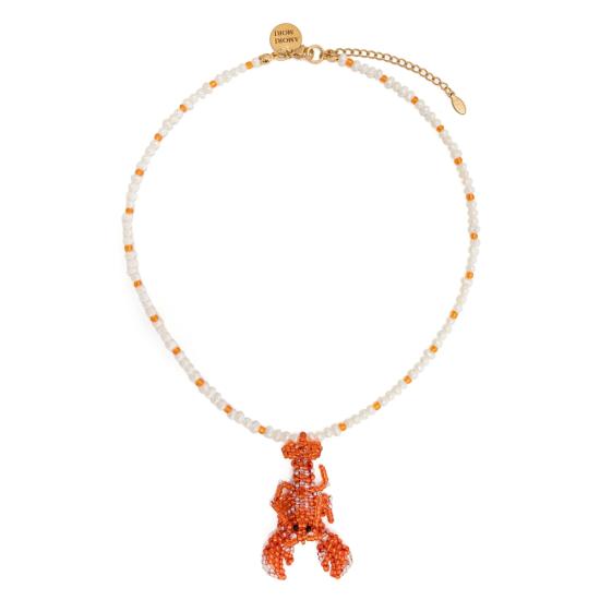 25FW Amori Mori 목걸이/팬던트 MINI LANGOSTA COLLAR NARAN GOLD MULTICOLOUR