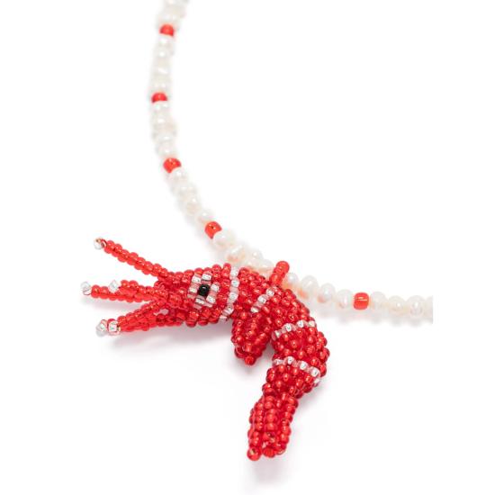 25FW Amori Mori 목걸이/팬던트 MINI GAMBA COLLAR ROJA GOLD WHITE - OTHER BRANDS