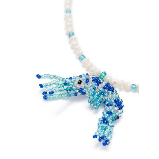 25FW Amori Mori 목걸이/팬던트 MINI GAMBA COLLAR AZUL GOLD BLUE - OTHER BRANDS