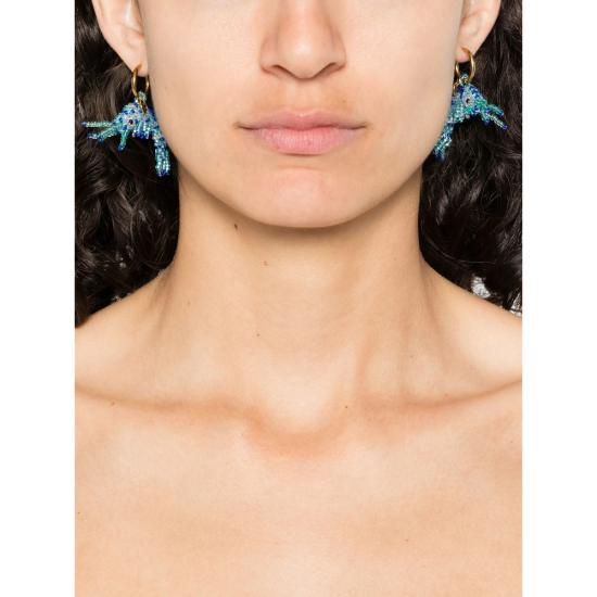 25FW Amori Mori 이어링 GAMBA PENDIENTES AZUL GOLD BLUE - OTHER BRANDS