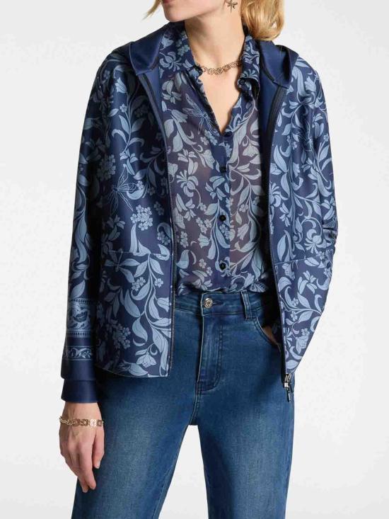  ELENA MIRO` 후드 티셔츠 G839Z000281N001 Blue - OTHER BRANDS