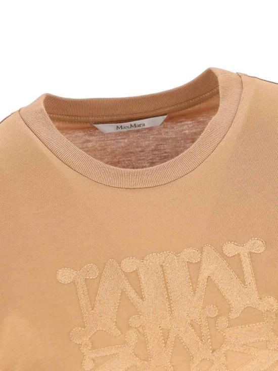 25FW 막스마라 반팔 티셔츠 252E15 Beige - MAX MARA