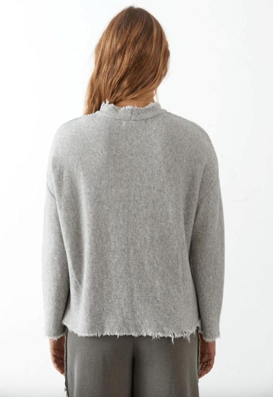  Veronique Miljkovitch 스웨터 베로니크 밀코비치 베일 빅 루프 테리 스웨트셔츠 도브 - OTHER BRANDS