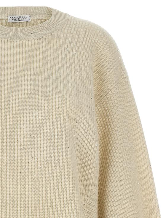26SS 브루넬로 쿠치넬리 캐시미어 스웨터 MBM756900PC509 White - BRUNELLO CUCINELLI