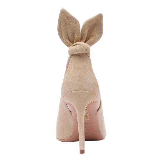 25SS 아쿠아주라 보타이 드레스 슈즈 DENMIDP0SUEECA PINK - AQUAZZURA