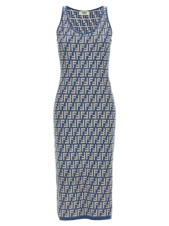 25SS 펜디 미디 원피스 FZDD38AUHWF1SB5 MULTICOLOR