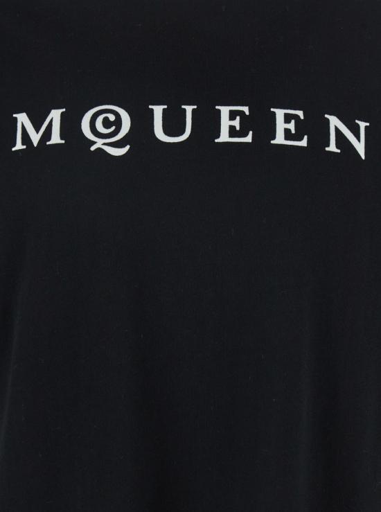 25FW 알렉산더 맥퀸 반팔 티셔츠 828420QTADD0520 Black - ALEXANDER MCQUEEN