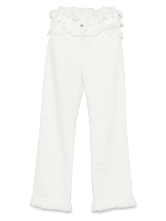 25SS 살바토레 페라가모 스트레이트 팬츠 P 782631WHITE White