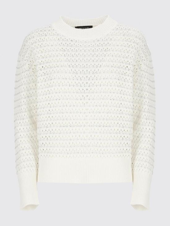 25FW 파비아나 필리피 루렉스 디테일 스웨터 MAD275F570L353 0142 White - FABIANA FILIPPI