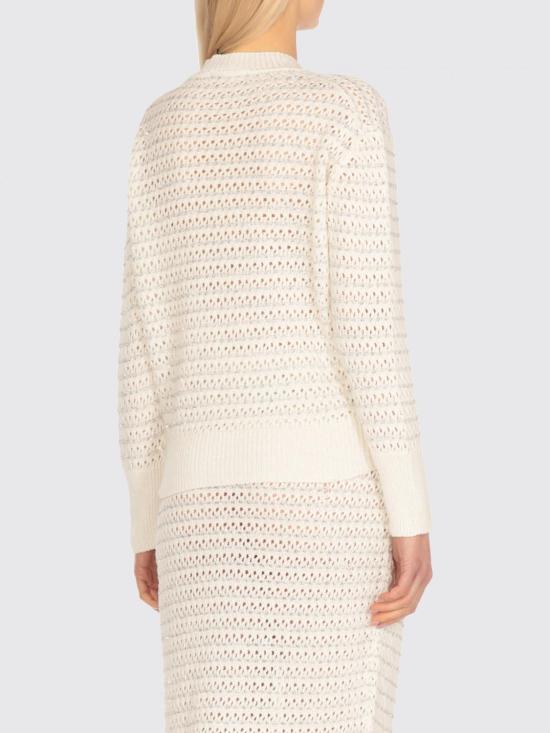25FW 파비아나 필리피 루렉스 디테일 스웨터 MAD275F570L353 0142 White - FABIANA FILIPPI