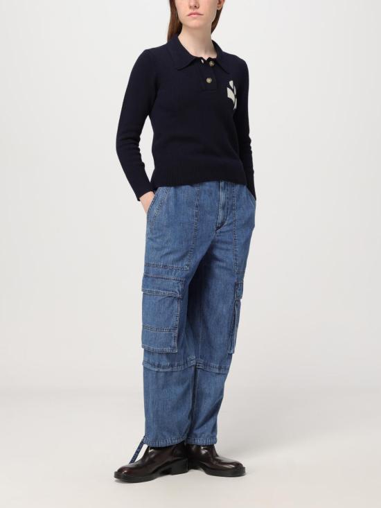  이자벨마랑에뚜왈 스웨터 PU0314FAA1X05E 30MI Blue - ISABEL MARANT ETOILE