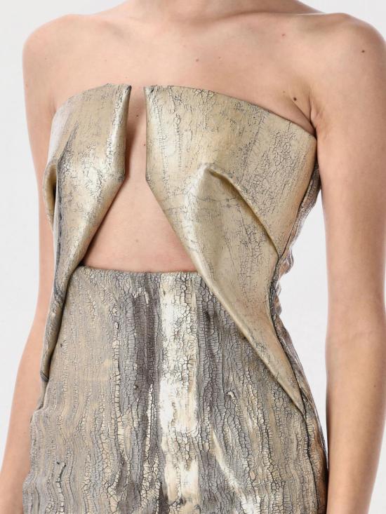 25SS 릭 오웬스 숏 원피스 RP01E7531SGMC 02 Gold - RICK OWENS