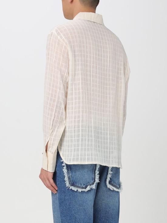 25FW 세퍼 긴팔 셔츠 IGNACIO CLOUDWHITECHECK Ivory - SEFR