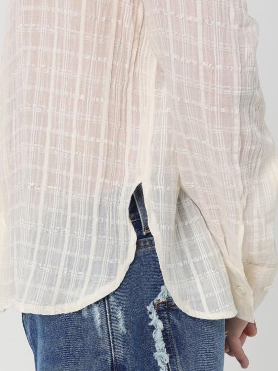 25FW 세퍼 긴팔 셔츠 IGNACIO CLOUDWHITECHECK Ivory - SEFR