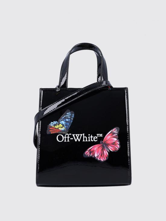 25SS [키즈] 오프화이트 가방 OGNA002S25FAB002 1001 Black