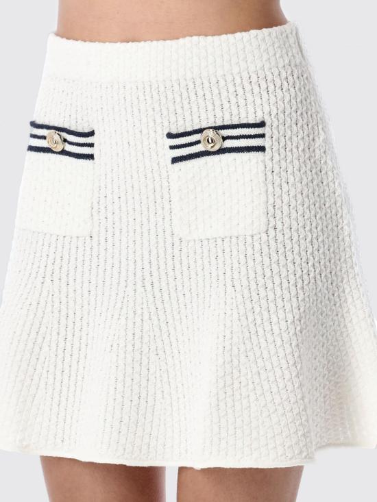 25SS 셀프 포트레이트 숏 스커트 SS25018SKW WHITE White - SELF PORTRAIT