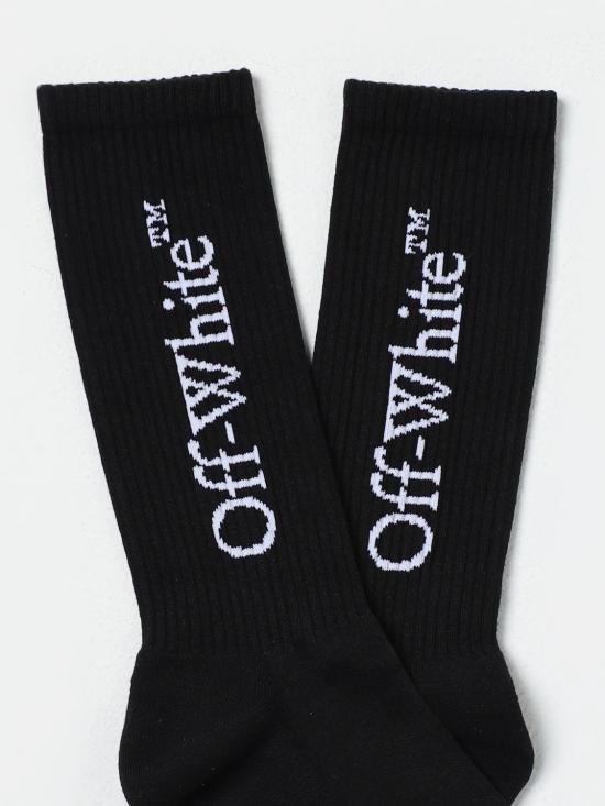 25FW 오프화이트 양말 OMRA085C99KNI001 1001 Black - OFF WHITE