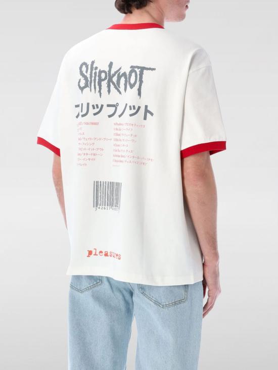 25SS 플레셔스 반팔 티셔츠 P25SK007 White - PLEASURES