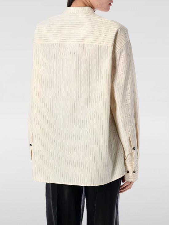 25SS 루루 스튜디오 블라우스 PAVISTRIPES IVORY BLAC Ivory - LOULOU STUDIO