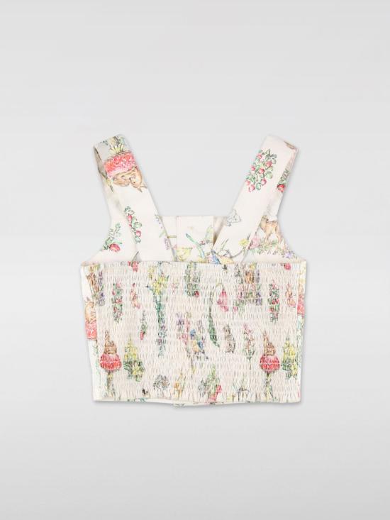 25FW [키즈] 스텔라 맥카트니 탑 TW5A72Z2547 101MC White - STELLA MCCARTNEY