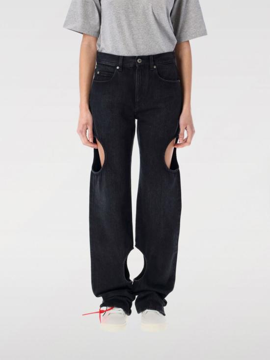 25SS 오프화이트 데님 팬츠 OWYA06AC99DEN002 1000 Black