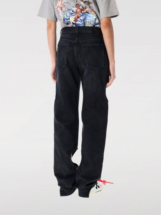 25SS 오프화이트 데님 팬츠 OWYA06AC99DEN002 1000 Black - OFF WHITE