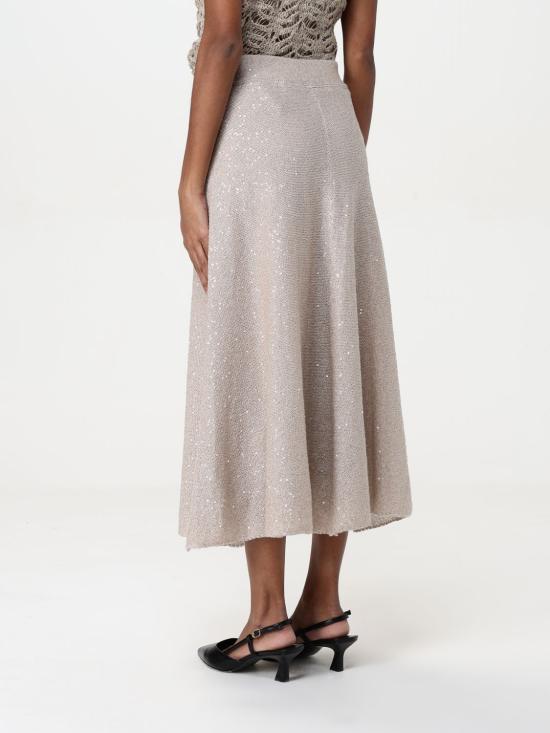 25FW 브루넬로 쿠치넬리 스커트 MDJ547689 C9589 Beige - BRUNELLO CUCINELLI