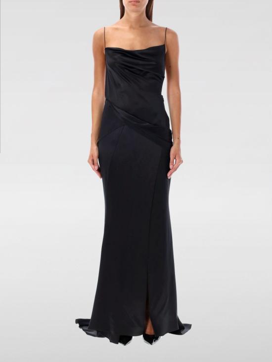 24FW 지방시 롱 원피스 BW21YU14S1 001 Black