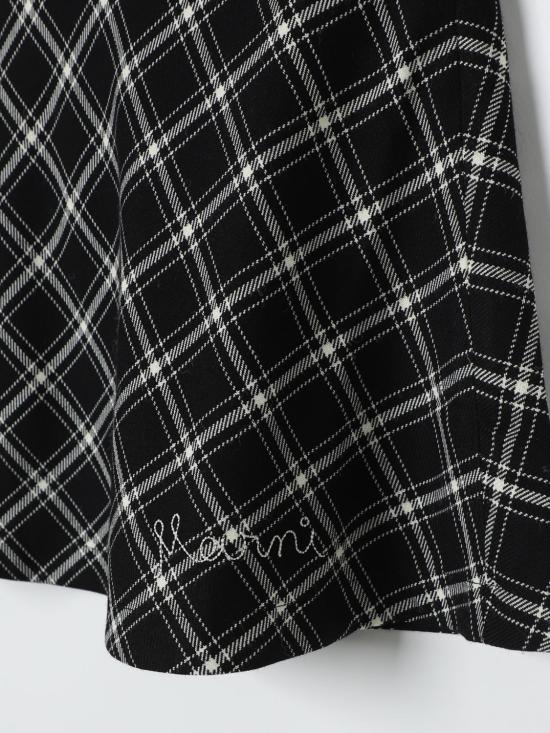 24FW [키즈] 마르니 스커트 M01188M00SU 0M900 Black - MARNI