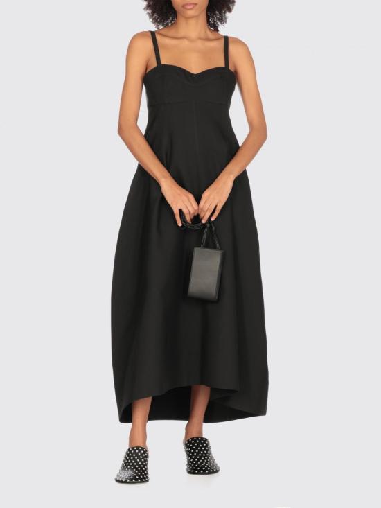 25SS 질샌더 롱 원피스 J04CT0113J70013 001 Black - JIL SANDER