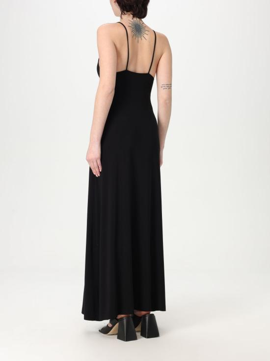 25FW 노마카말리 롱 원피스 KK4283PL164001 Black - NORMA KAMALI