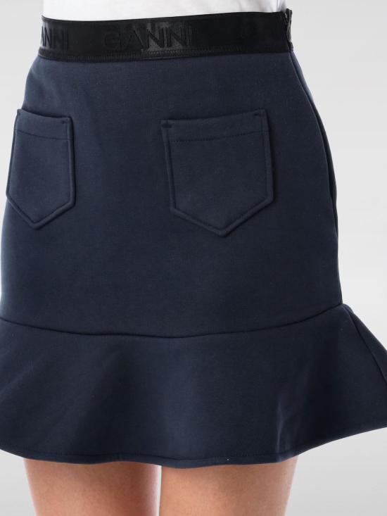 25SS 가니 숏 스커트 T40743682 683 Sky - GANNI