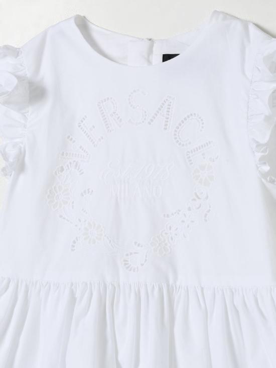 25FW [키즈] 베르사체 점프수트 10186111A13100 1W010 White - VERSACE