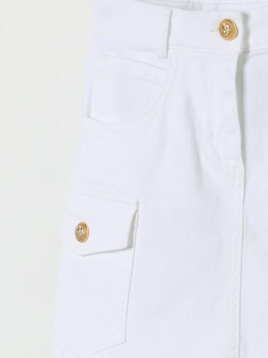 25FW [키즈] 발망 스커트 BW7A41Z2813 100 White - BALMAIN