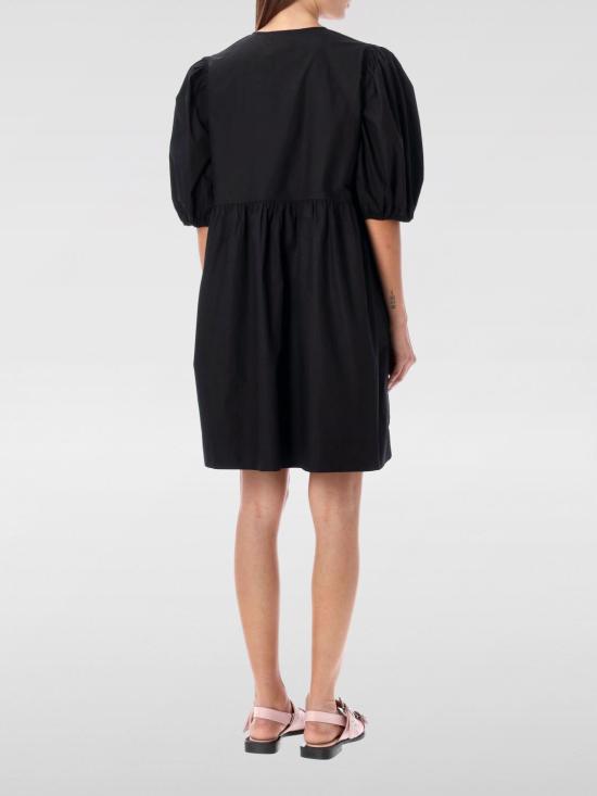 25FW 가니 롱 원피스 F90056479 099 Black - GANNI