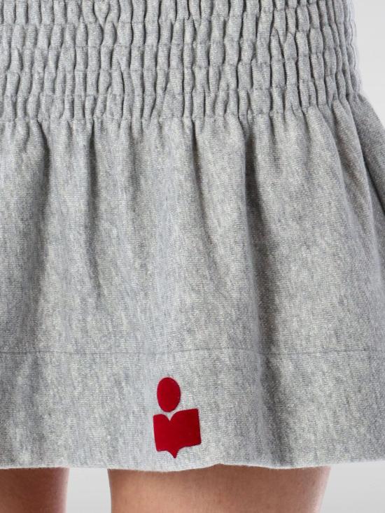 25FW 이자벨마랑에뚜왈 숏 스커트 JU0146FCA1M07E GYRD Grey - ISABEL MARANT ETOILE