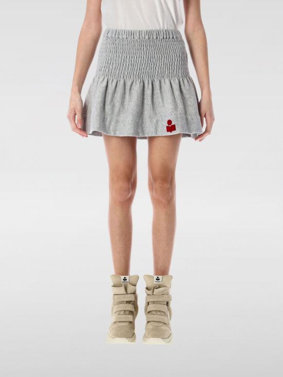 25FW 이자벨마랑에뚜왈 숏 스커트 JU0146FCA1M07E GYRD Grey