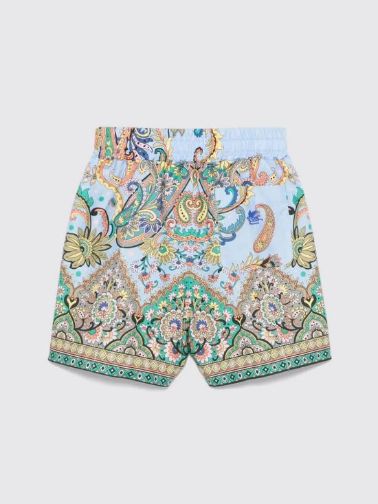 25FW [키즈] 에트로 쇼츠/버뮤다 GW6Q79P0523 685MC Gnawed Blue - ETRO