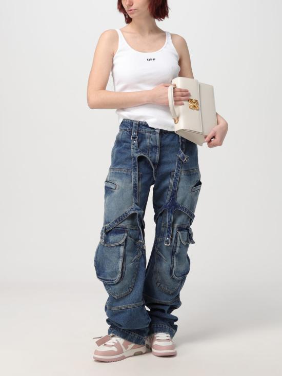 25FW 오프화이트 반팔 티셔츠 OWAD072C99JER002 0110 White - OFF WHITE