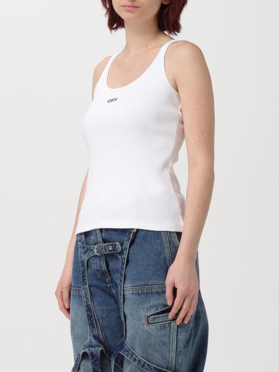 25FW 오프화이트 반팔 티셔츠 OWAD072C99JER002 0110 White - OFF WHITE