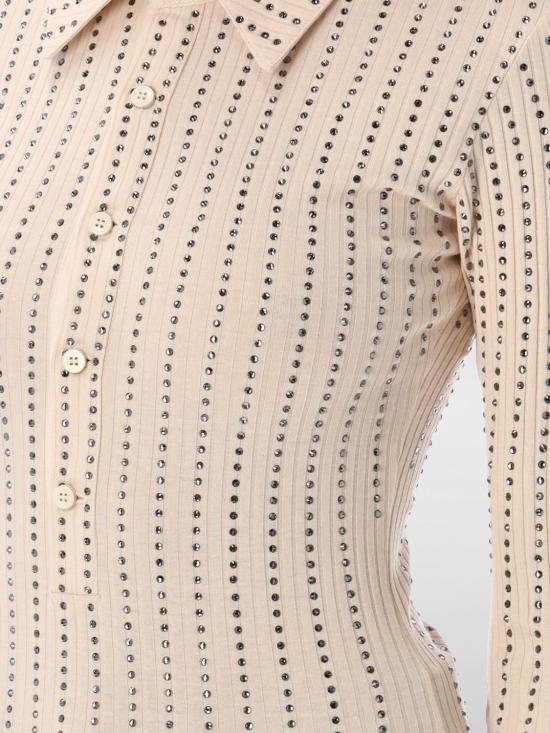 25SS 디 아티코 폴로 티셔츠 250WCT00351JJJ051 879 Ecru - THE ATTICO